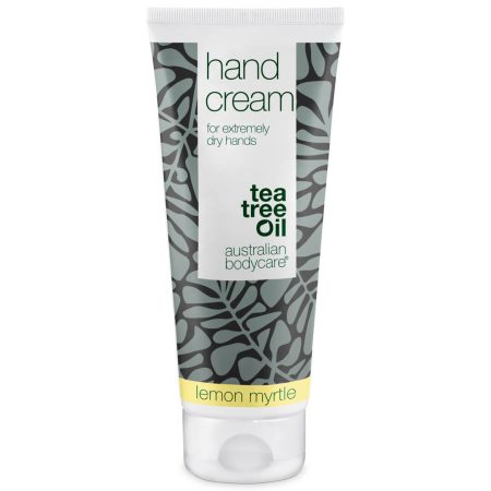 Handkräm för torra händer - för daglig vård av röda torra och spruckna händer - Tea Tree Oil + Lemon