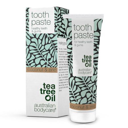 Tea Tree Oil Tandkräm - för god munhygien och vård vid parodontit - Coconut & Zinc