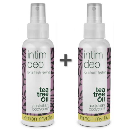 2 styck Intimdeodorant - mot oönskad lukt och irritation i intimområdet - Tea Tree Oil + Lemon