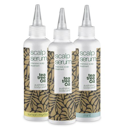 3 Scalp Serum hårbottenkur â paketerbjudande - Paketerbjudande med tre 150 ml hårbottenkurer: Tea Tree Oil