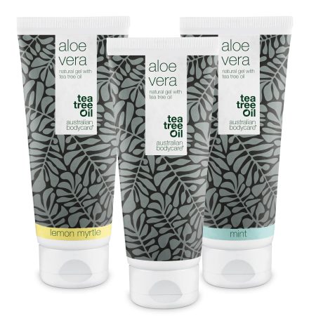 Tre Aloe Vera-geler  â paketerbjudande - Paketerbjudande med tre Aloe Vera-geler (200 ml): Tea Tree Oil