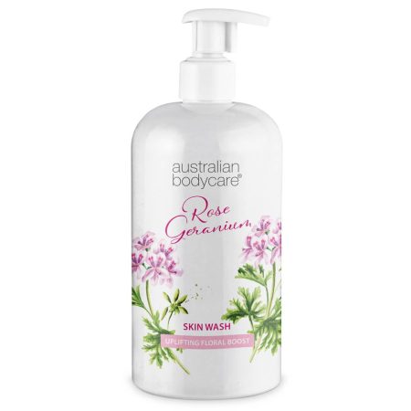 Professionell Rose Geranium Skin Wash - Djuprengörande professionell duschgel med Tea Tree Oil och Rose Geranium - 1000 ml 399
