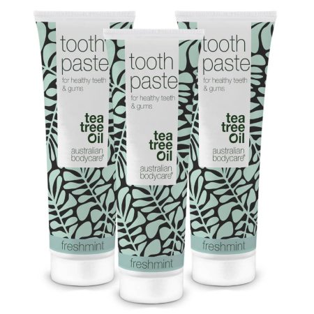 3 st Tea Tree Oil Tandkräm Freshmint - För daglig vård vid parodontit